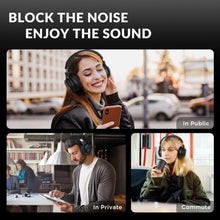 Load image into Gallery viewer, Noise Cancelling Headphones Wireless Bluetooth Over Ear Headphone with Mic for Work Travel TV PC Phone Calls