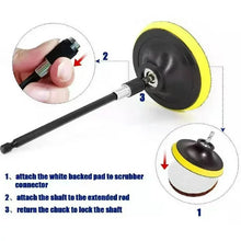 Load image into Gallery viewer, Power Scrubber Drill Brush Bathroom Cleaning Kit, with Pad Sponge and Extend Attachment, 12 Pcs Drill Brush Attachment Set, for Cleaning - Bathroom, Kitchen