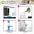 Load image into Gallery viewer, Uncahome Water Pump for 5 Gallon Bottle, Rechargeable Portable Electric Water Bottle Dispenser, Foldable Automatic Water Jug Pump for for Home, Office & Camping (Black)