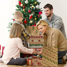Load image into Gallery viewer, COWIN 24Pack Christmas Gift Bags Christmas Kraft Gift Bags Paper Goody Gift Christmas Gift 9 x 7.3 x 3.3in
