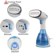 Load image into Gallery viewer, Handheld Garment Steamer Portable Fabric Steamer 280ml Big Removable Water Tank Vertical Fast Heat-up Horizontal Steam Dual-Use Clothes Fabric Wrinkles Steamer for Travel Home Christmas Decor