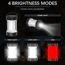 Load image into Gallery viewer, LED Camping Lantern 4 Lighting Modes for All Use with Rechargable Battery, Voltage 5v Portable Camping Lantern