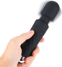 Load image into Gallery viewer, Massage Wand, Personal Massager for Women with 8 Speeds 20 Patterns, Rechargeable Personal Massager Silent and Waterproof, Perfect for Relieve Muscle Tension and Soreness All Over The Body, Black