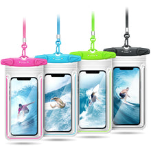 Load image into Gallery viewer, Universal Waterproof Phone Case Bag, FITFORT 4-Pack IPX8 Waterproof Phone Lanyard Pouch Compatible with iPhone 12/11 Pro Max/Pro/8 Plus, Galaxy S21/S20/S10/Note 20/10/9, OnePlus Phones up to 6.9"