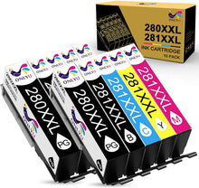 Load image into Gallery viewer, ONLYU Compatible Ink Cartridge Replacement for Canon 280 281 PGI 280 XXL CLI 281 XXL for PIXMA TR8520 TR7520 TS6120 TS6220 TS6320 TS8120 TS8220 TS9120 TS9520 TS9521C TS702 Printer (10 Pack)