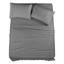 Load image into Gallery viewer, Swtroom Bedding Queen Bed Sheets Set - 4 Piece Bedding - Brushed Microfiber - Shrinkage and Fade Resistant - Easy Care (Queen, Grey)
