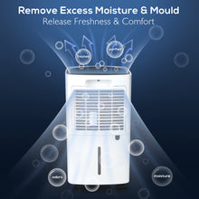 Load image into Gallery viewer, MOVSOU 22-Pint Dehumidifier with Digital Humidity Display and Control, Childlock and Timer, 270 Sq.Ft for Rooms and Basements, White