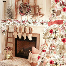 Load image into Gallery viewer, 4 Pack Christmas Stockings 18 Inches Large Size Cable Knitted Stocking Gifts & Decorations for Family Holiday Xmas Party, Ivory White