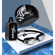 Load image into Gallery viewer, Swimming Goggles SWTROOM Swim Cap with Protection Case Nose Clip Ear Plugs for Adult Men Women