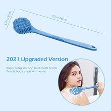 Load image into Gallery viewer, Silicone Body Scrubber, Long Handle Back Scrubber for Shower, Silicone Body Brush,Shower Scrubber For Body, Shower Srush Back Brush Body Exfoliator
