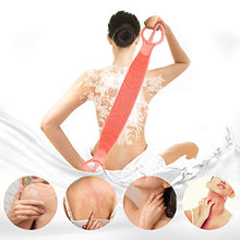 Load image into Gallery viewer, Silicone Bath Body Brush 35.5 inch Sword Handle Back Scrubber for Shower, Exfoliating Lengthen, Easy to Clean, Lathers Well, Eco Friendly, Long Lasting, Comfortable Massage for Shower (Pink)