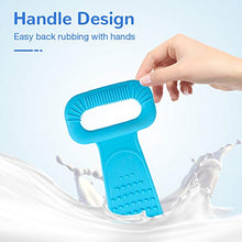 Load image into Gallery viewer, Silicone Bath Body Brush, Exfoliating Lengthen Silicone Body Back Scrubber, Easy to Clean, Lathers Well, Eco Friendly, Long Lasting, Comfortable Massage for Shower (Blue)