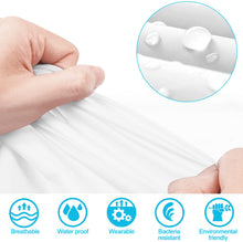 Load image into Gallery viewer, EVA Rain Poncho for Adults, 2 Pack Reusable Raincoat with Hoods and Sleeves Lightweight Rain, White