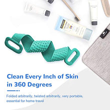 Load image into Gallery viewer, Silicone Bath Body Brush, Exfoliating Lengthen Silicone Body Back Scrubber, Easy to Clean, Lathers Well, Eco Friendly, Long Lasting, Comfortable Massage for Shower