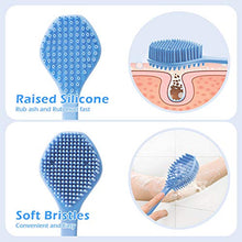 Load image into Gallery viewer, Silicone Body Scrubber, Long Handle Back Scrubber for Shower, Silicone Body Brush,Shower Scrubber For Body, Shower Srush Back Brush Body Exfoliator