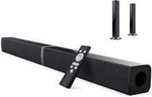 Load image into Gallery viewer, TV Sound Bar, Split Sound Bars for TV 50W 32inch Wired & Wireless Bluetooth Sound Bar Home Theater Audio Speakers with Optical/HDMI/AUX/Remote Control/Bases