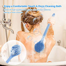 Load image into Gallery viewer, Silicone Body Scrubber, Long Handle Back Scrubber for Shower, Silicone Body Brush,Shower Scrubber For Body, Shower Srush Back Brush Body Exfoliator