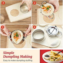 Load image into Gallery viewer, Ravioli Stamp Maker Cutter Round Shapes Mold with Wooden Handle with Dumplings Maker Sets (6 or 5 Pack)