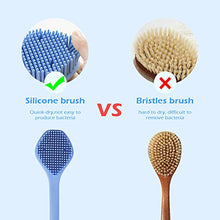 Load image into Gallery viewer, Silicone Body Scrubber, Long Handle Back Scrubber for Shower, Silicone Body Brush,Shower Scrubber For Body, Shower Srush Back Brush Body Exfoliator