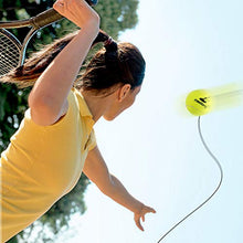 Load image into Gallery viewer, Meidong Tennis Trainer Rebound Baseboard With 3 long Rope Balls Great for Singles Training, Self-Study Practice, Tennis Training Tools for Kids Adults Beginners (Blue)