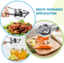 Load image into Gallery viewer, Lemon Squeezer Stainless Steel 304 Hand Press Juicer Manual Citrus for Juicing Lemon & Limes, Vegetables