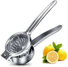 Load image into Gallery viewer, Lemon Squeezer Stainless Steel 304 Hand Press Juicer Manual Citrus for Juicing Lemon & Limes, Vegetables