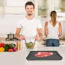 Load image into Gallery viewer, Defrosting Tray for Thawing Tray Frozen Meat Rapid Fast Defrosting of Frozen Foods Premium Quality Defrosting Plate