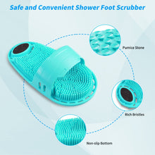 Load image into Gallery viewer, Silicone Shower Foot Scrubber Personal Foot Massage and Cleaning with Soft Silicone Bristles and Non-Slip Suction Cups, Foot Scrubbers for Use in Shower Men and Women