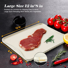 Load image into Gallery viewer, Aluminum Alloy Defrosting Tray for Thawing Frozen Meat Rapid Thawing Plate Fast Thawing Tray Defrost Plate Board