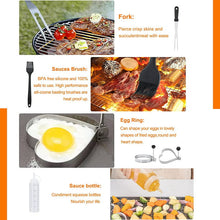 Load image into Gallery viewer, Swtroom Griddle Accessories Kit, 14Pcs BBQ Griddle Kit, Flat Top Grill Accessories for Outdoor Grill, Professional BBQ Grill Tools Set for Outdoor BBQ & Teppanyaki and Camping