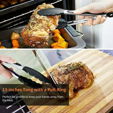 Load image into Gallery viewer, Swtroom 6 Pcs Griddle Accessories Kit, Flat Top Grill Accessories Kit Barbecue Tools Set with Spatula Scraper Tongs Cooking Utensils for Outdoor Camping