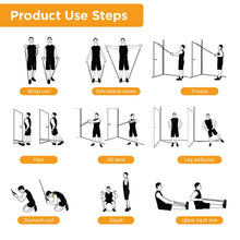 Load image into Gallery viewer, Exercise Resistance Bands with Handles - 5 Fitness Workout Bands Stackable up to 150 lbs
