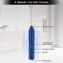 Load image into Gallery viewer, Uncahome Milk Frother Wand Drink Mixer - Handheld Milk Frother Electric Whisk - Easy-Clean Stainless Steel Frother Wand &amp; Mini Blender - Electric Coffee Frother for Milk Coffee Lattes
