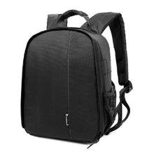 Load image into Gallery viewer, Movsou Camera Bag Nylon Camera Backpack Waterproof 13" X 11" X 5" for DSLR Cameras, Lens and Accessories Black Grey

