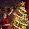Load image into Gallery viewer, Funsmile 2 Pack Gold Christmas Ribbon Fairy Lights,100 LED 16ft Lights Fairy Strings Lights, Ribbon Bows Lights for Weddings New Year Christmas Tree Decorations

