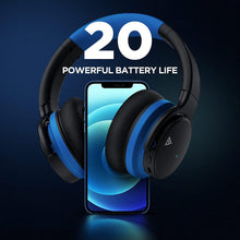 Load image into Gallery viewer, Movsou Purely Sound E7 Active Noise Cancelling Headphones, Wireless over Ear Bluetooth Headphones, 20H Playtime, Rich Deep Bass, Comfortable Memory Foam Ear Cups for Travel, Home Office - Black
