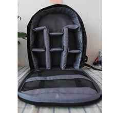 Load image into Gallery viewer, Movsou Camera Bag Nylon Camera Backpack Waterproof 13" X 11" X 5" for DSLR Cameras, Lens and Accessories Black Grey

