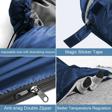 Load image into Gallery viewer, Maraawa Sleeping Bags for Adults Backpacking Lightweight Waterproof- Cold Weather Sleeping Bag for Girls Boys Mens for Warm Camping Hiking Outdoor Travel with Compression Bags , Royal Blue
