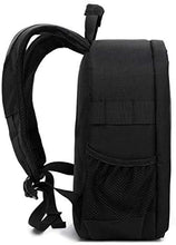 Load image into Gallery viewer, Movsou Camera Bag Nylon Camera Backpack Waterproof 13" X 11" X 5" for DSLR Cameras, Lens and Accessories Black Grey
