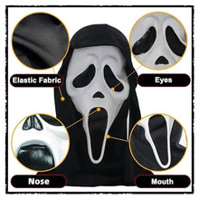 Load image into Gallery viewer, COWIN Halloween Mask Halloween Ghost Head Face Mask Novelty Scary Skull Full Head Masque for Masquerade Party Carnival Fancy Cosplay Party Halloween Decoration
