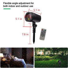 Load image into Gallery viewer, Christmas Laser Stars Projector Lights 3 modes Remote Control Waterproof Timer for Holiday Party Garden,Red &amp; Green
