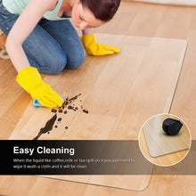 Load image into Gallery viewer, Kibhous Office Mat for Hardwood Floor, 36" x 48" Rectangle Clear Chair Mat for Easy Glide and Protection, Under Desk Matte Chair Mat, PVC Floor Mat for Office and Home
