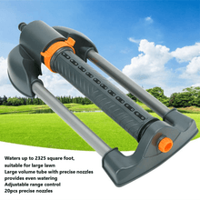 Load image into Gallery viewer, COWIN Oscillating Sprinkler Swing Type Sprinkler Head with Automatic Swing and Adjustable Spray Angle, High Pressure Sprinkler Head for Garden Watering and Courtyard Watering,Covers Up to 2325 sq.ft.
