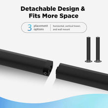 Load image into Gallery viewer, COWIN Sound Bar for TV Speaker Soundbar Bluetooth &amp; Wired 2-in-1 Detachable Wall Mountable Home Audio Theater (BT5.0/Optical/AUX/Remote) 32 inch
