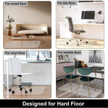 Load image into Gallery viewer, Kibhous Office Mat for Hardwood Floor, 36" x 48" Rectangle Clear Chair Mat for Easy Glide and Protection, Under Desk Matte Chair Mat, PVC Floor Mat for Office and Home
