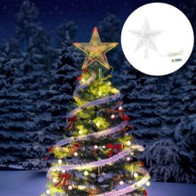 Load image into Gallery viewer, Christmas Tree Topper Lights,7.6"Star Tree Topper with 20 modes,Color Changing Treetop,Outdoor Indoor Fairy Light With Remote Control,RGB Tree Topper for Holiday or Home Decor
