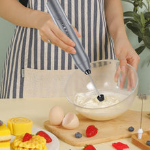 Load image into Gallery viewer, Uncahome Milk Frother Wand Drink Mixer - Handheld Milk Frother Electric Whisk - Easy-Clean Stainless Steel Frother Wand &amp; Mini Blender - Electric Coffee Frother for Milk Coffee Lattes
