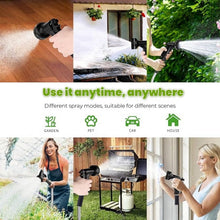 Load image into Gallery viewer, Garden Hose 50 FT,304 Stainless Steel Heavy Duty Water Hose with 7 Function Nozzles No-Kink Rust Proof for Yard Outdoor
