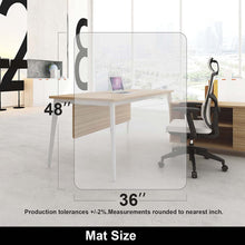 Load image into Gallery viewer, Kibhous Office Mat for Hardwood Floor, 36" x 48" Rectangle Clear Chair Mat for Easy Glide and Protection, Under Desk Matte Chair Mat, PVC Floor Mat for Office and Home
