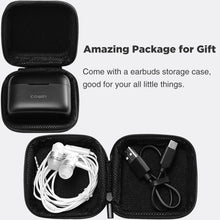 Load image into Gallery viewer, KY02 True Wireless Earbuds Bluetooth Headphones Touch Control IPX5 Waterproof Stereo Extra Bass Earphones Built-in Mic Headset with Charging Case Black
